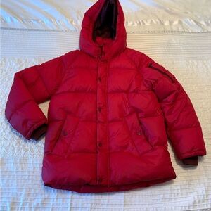 Kids Red Puffer Jacket